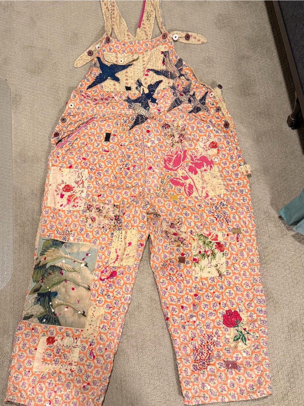 SOLD OUT APPLIQUÉ LOVE OVERALLS #148 Celine